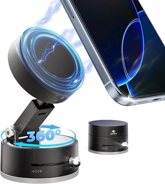 Foldable Vacuum Magnetic Car Phone Holder